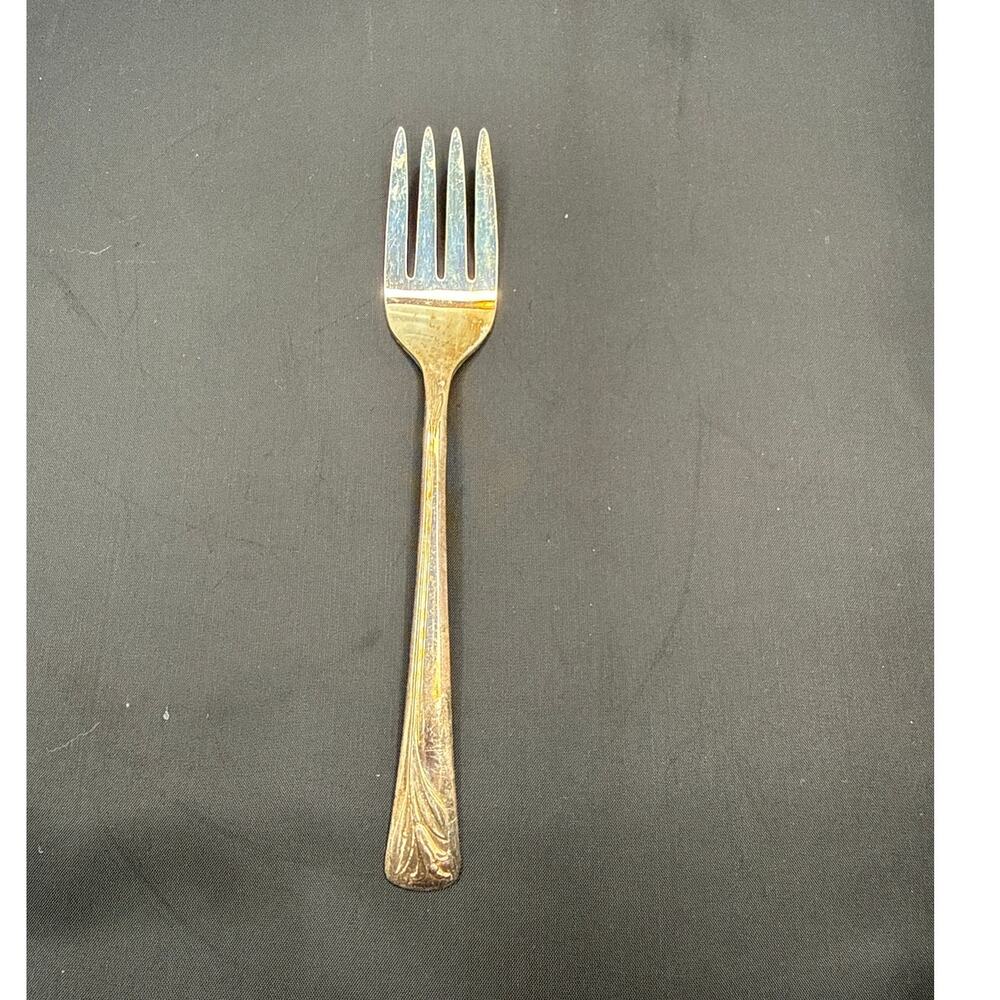Vintage Magic Lily Silverplate Dinner Fork 1955 Floral Flatware Sincerity